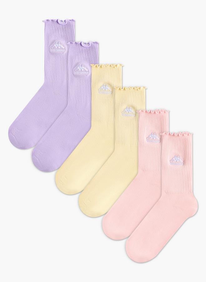 Kappa Pack Of 3 Crew Length Sports Socks - Image 1